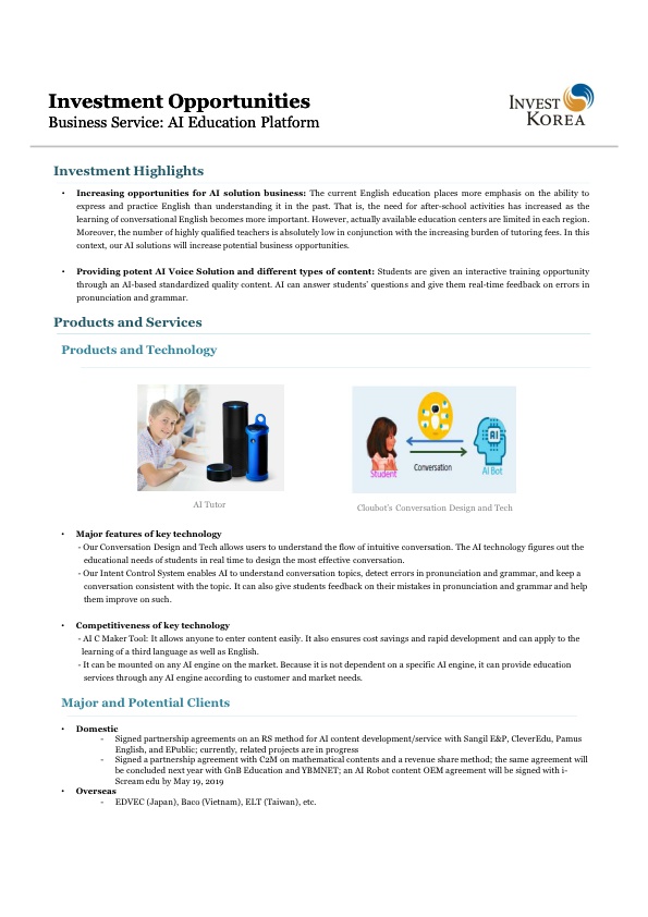 Business Service: AI Education Platform