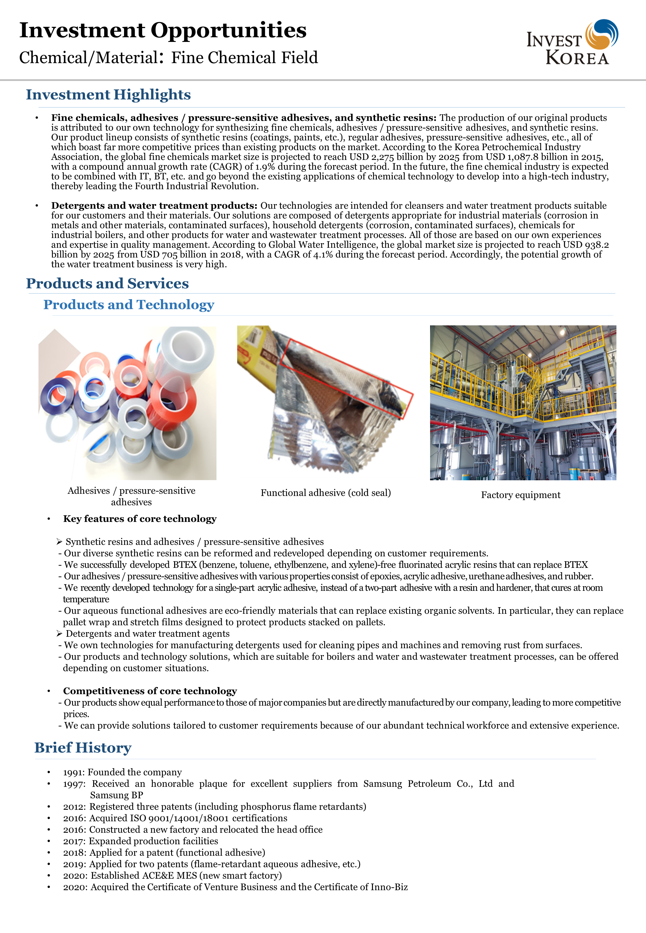 Chemical/Material : Fine Chemical Field
