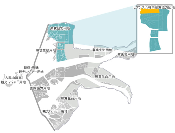 セマングム事業造成計画図