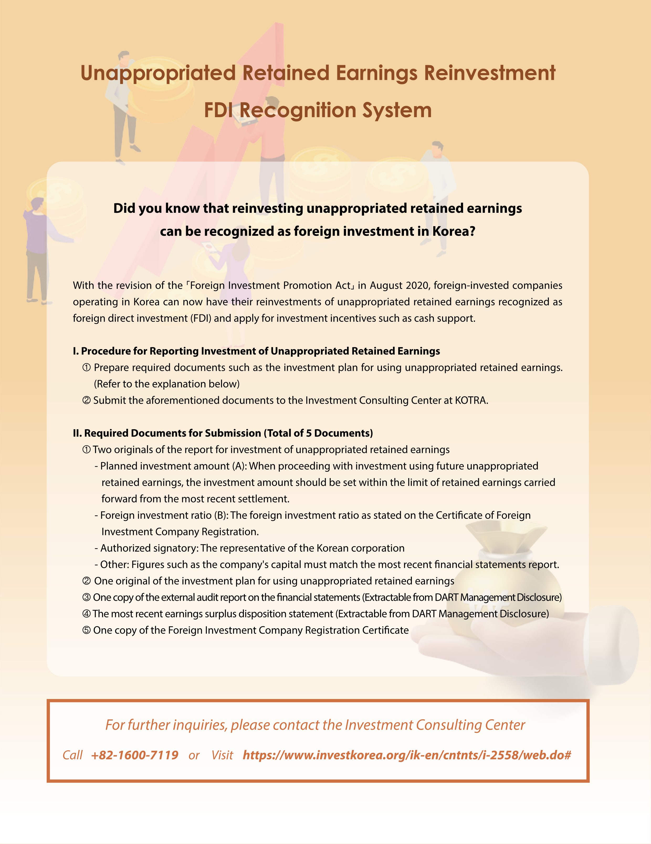 Unappropriated Retained Earnings Reinvestment FDI Recognition System