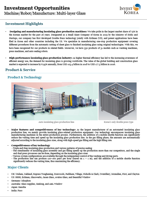 Machine/Robot/Manufacture: Multi-layer Glass