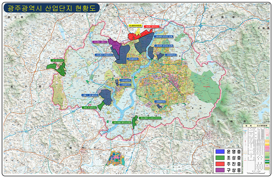 光州广域市产业园区现状图