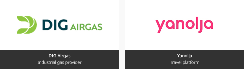 DIG Airgas - Industrial gas provider, Yanolja - Travel platform