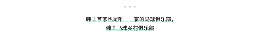 韩国首家也是唯一一家的马球俱乐部，韩国马球乡村俱乐部 