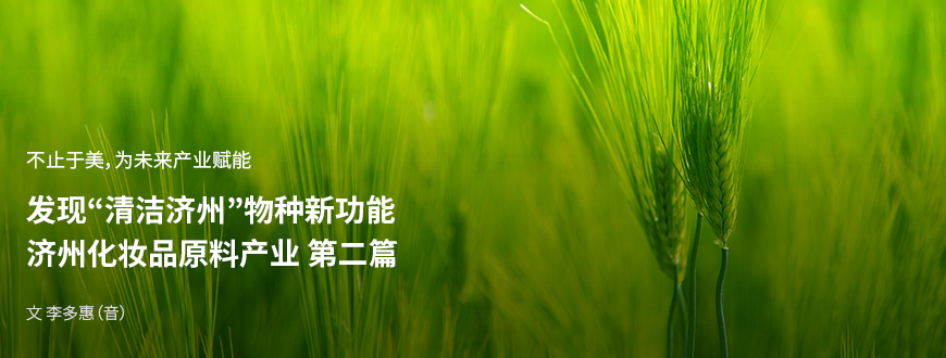 不止于美,为未来产业赋能 发现“清洁济州”物种新功能 济州化妆品原料产业 第二篇 / 文:李多惠(音)