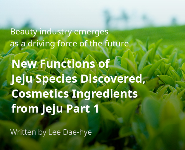 Beauty industry emerges as a driving force of the future New Functions of Jeju Species Discovered, Cosmetics Ingredients from Jeju Part 1 / Written by Dae-hye Lee