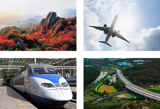 Best Transportation Environment: Expressway, Railroad, Airport