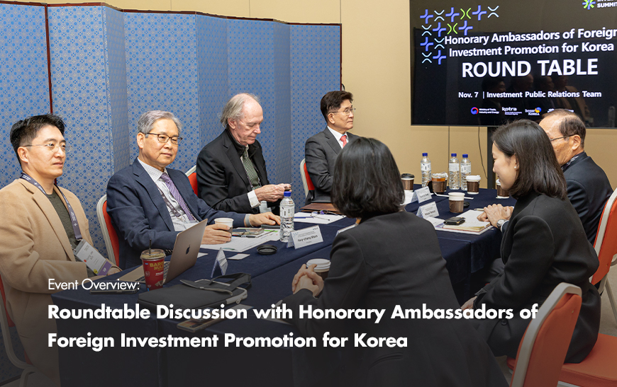 five of our honorary ambassadors of foreign investment promotion for Korea